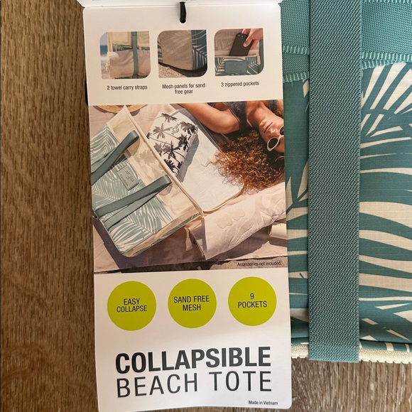 NWT Aloha Collection Collapsible Beach Tote - Picture 5 of 7